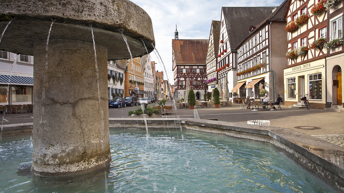 Marktplatz Oettingen in Bayern