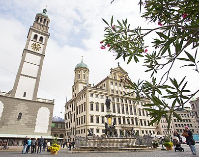 Augsburg, Rathaus mit Perlachturm