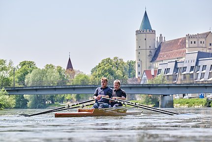 Jakob Lenzer - Himmelbäck an der Donau beim Rudern | Gesichter Bayerisch-Schwaben