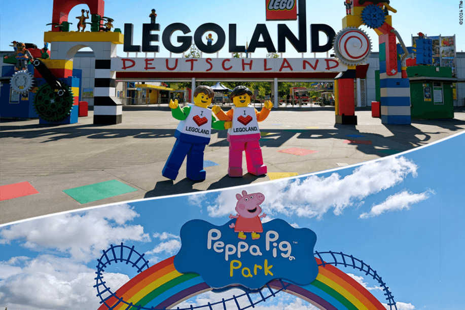 Portale zum Legoland Deutschland und Peppa Pig Park 