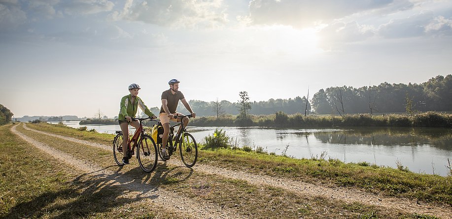 Radfahren Donau - Erlingshofen Damm