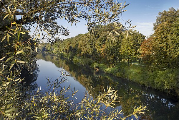 Fluss Iller bei Illertissen