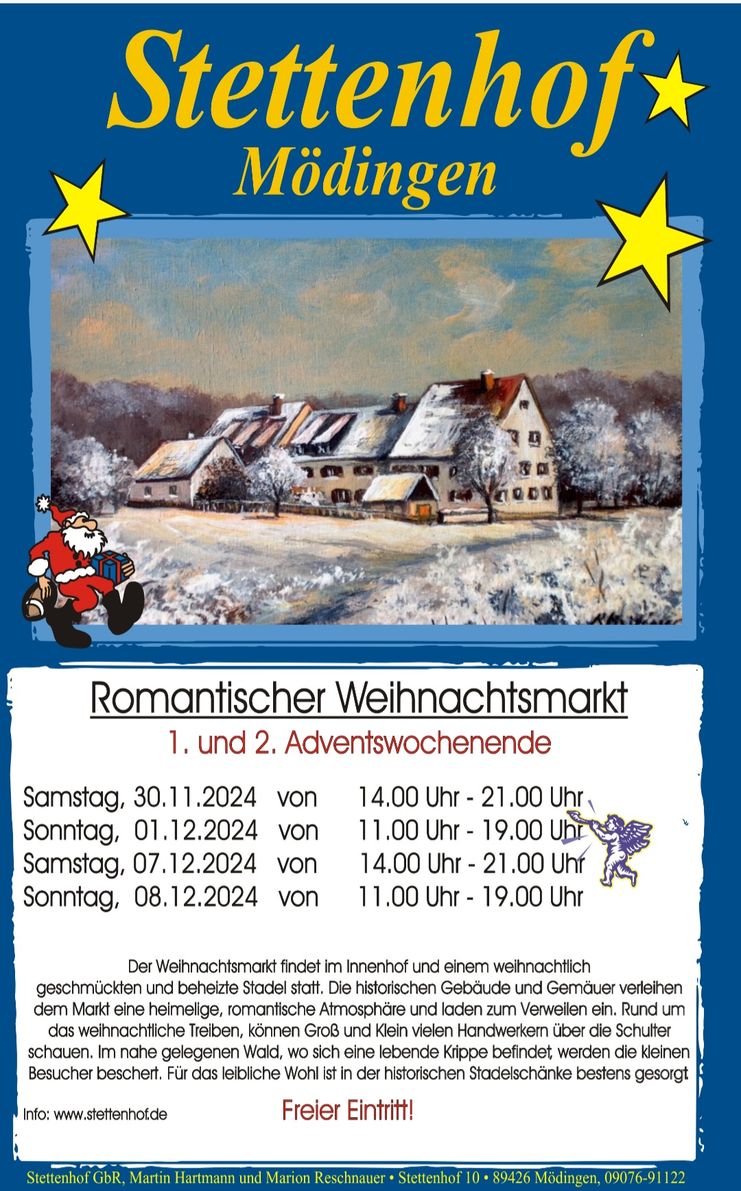 Weihnachtsmarkt auf dem Stettenhof