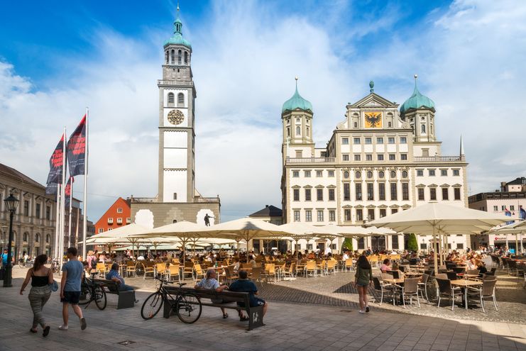 Augsburg Rathaus und Perlachturm