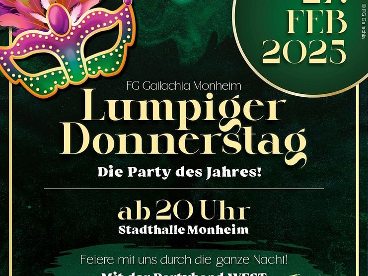 "Lumpiger Donnerstag / Weiberfasching"  der FG Gailachia Monheim