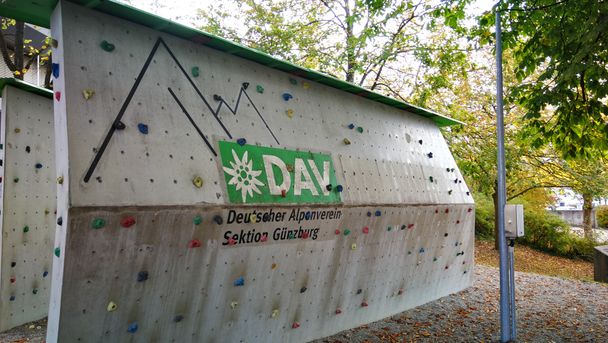 Boulderwand im Hofgarten